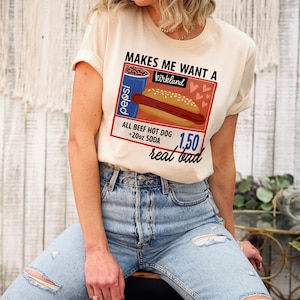 Costco Hot Dog Tee - Funny Costco Gift | Kirkland Signature Shirt | Mean Girls Costco Shirt | Makes me want a hot dog