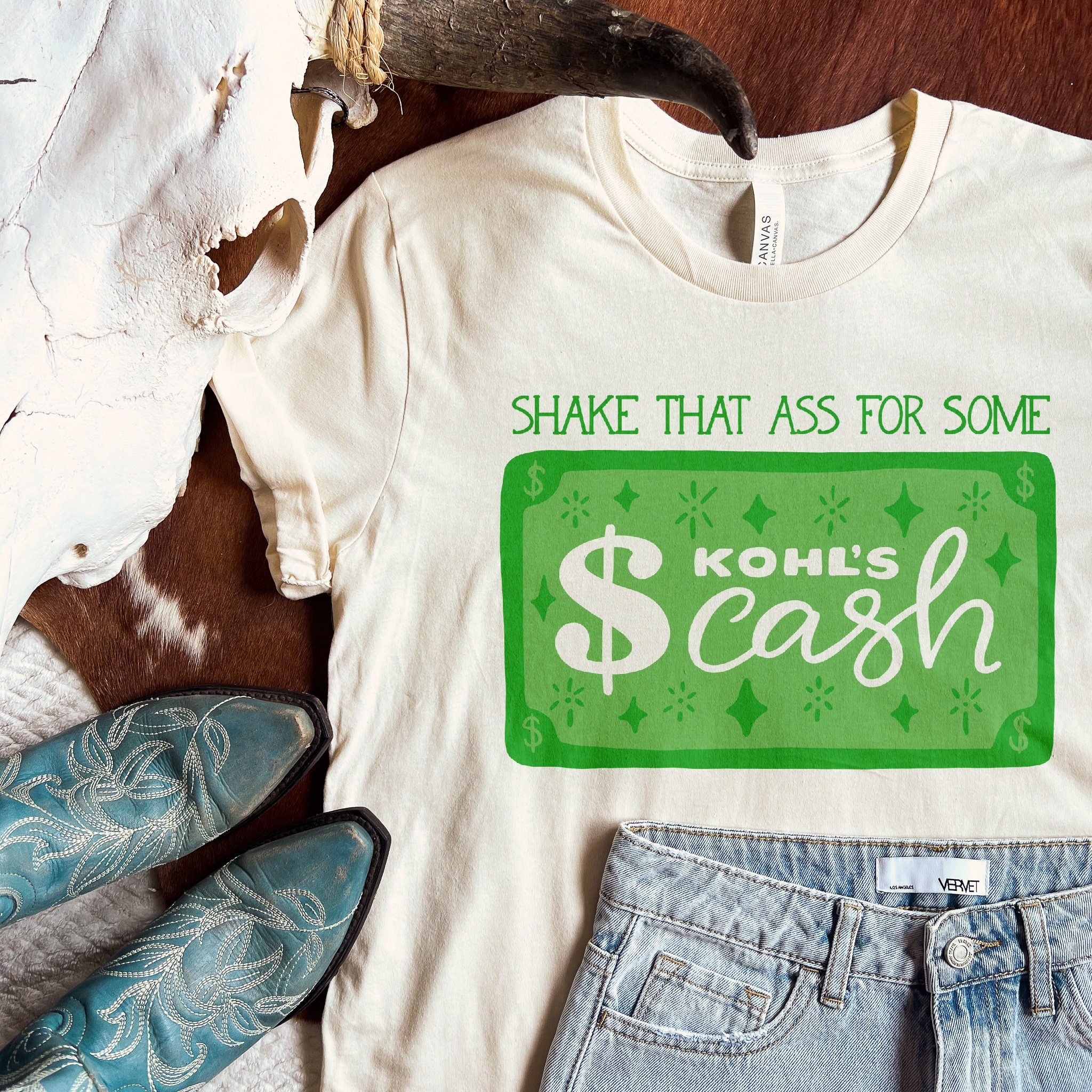 Kohls Cash Tee - Handmade Shirt | Funny Tiktok Gift | Shake that ass for some Kohls Cash | Trending Tiktok