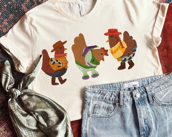 Chicken Buzz, Woody and Jessie Shirt | Disneyworld Trip Shirt | Disney Inspired Chickens | Chicken Mama Tee