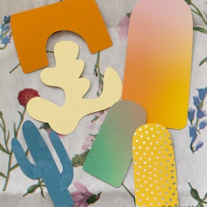 Papier cartonné découpé formes pour planificateur ou artisanat - thème Arizona