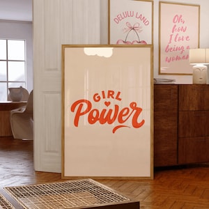 Art mural Girl Power imprimable - Téléchargement numérique féministe - Impression de citation sur l&#39;autonomisation des femmes - Poster féminin inspirant - Déco Girl Boss