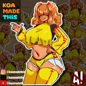 Estella Original Character Design - Die-Cut Sticker