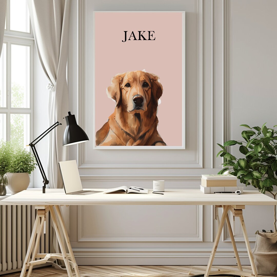 Custom Pet Picture From Photo, Custom Pet Painting, Custom Pet Portrait, Custom Pet Wall Art