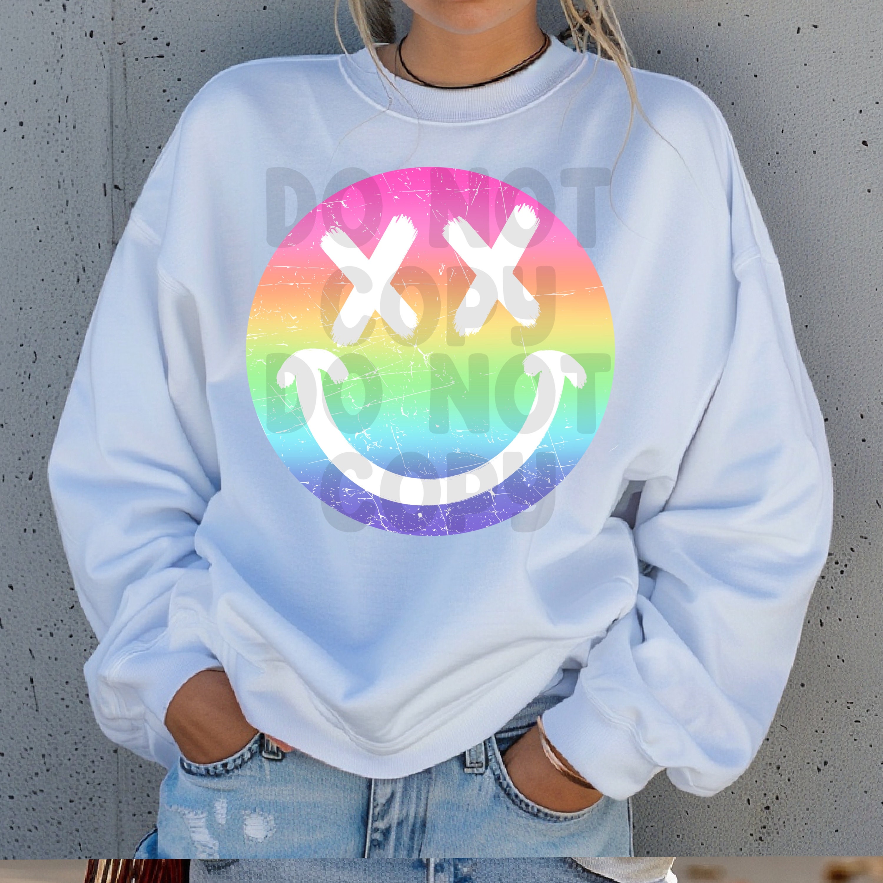 Pastel Smiley Face, Ombre Rainbow Png, Pastel Rainbow Png, Summer Png