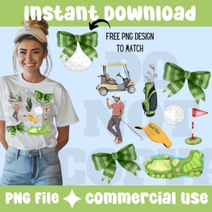 Golf Png, Golf Digital Download, Masters Png, Coquette golf png, Coquette estetyczny turniej golfowy łuki klub towarzyski augusta ga azalea