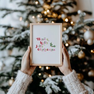 Lebendige Weihnachtswandkunst | Weihnachten Wohnkultur | Festlicher Druck