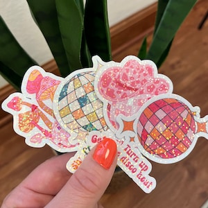 Disco Ball Glitter Holo Sticker - 2.5 — Go Go Luna