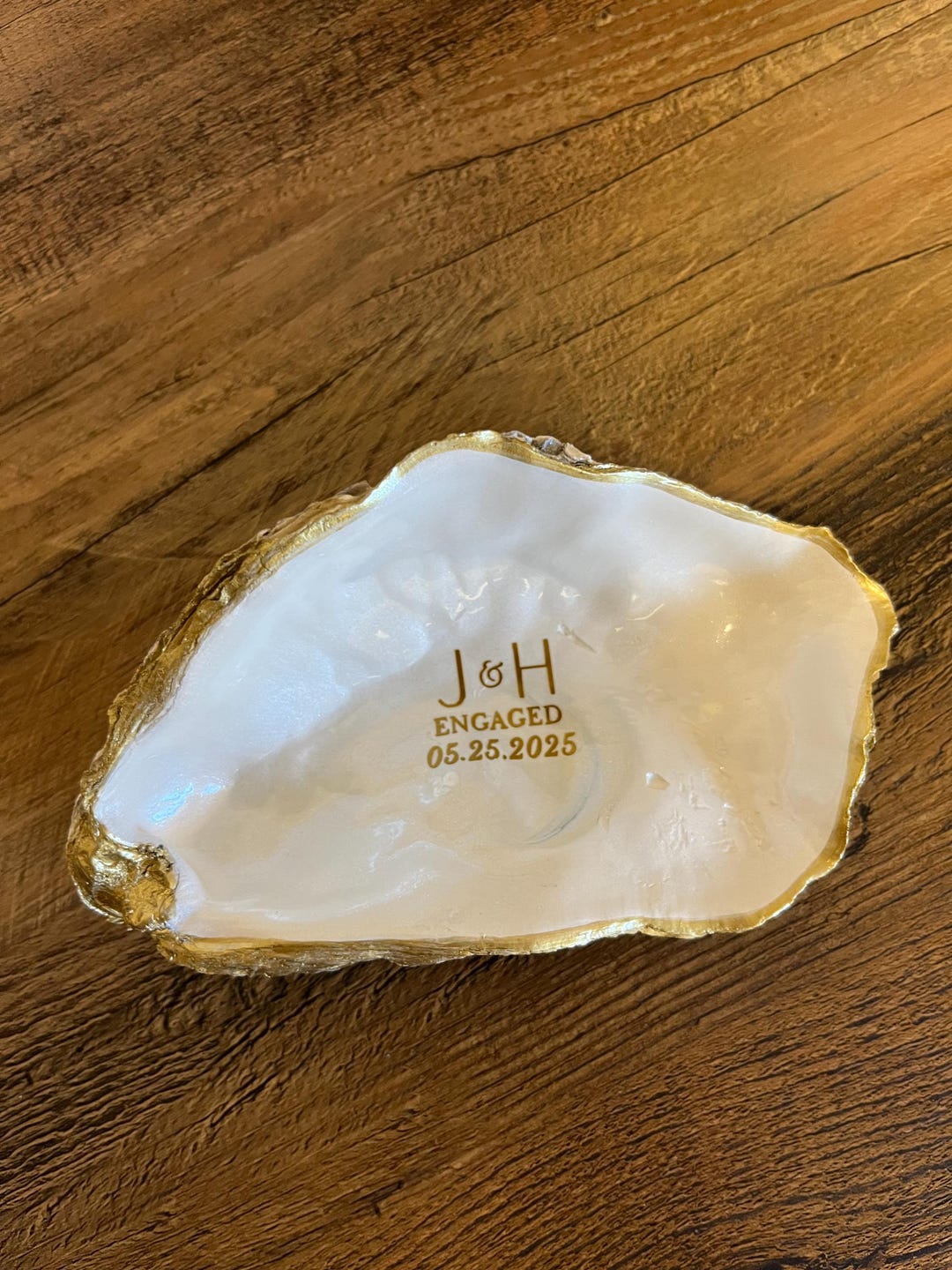 Personalized Oyster Jewelry Dish, Custom Wedding Gift, Trinket Dish ...