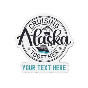 Alaska Cruise Personalized Door Magnet, Alaska Cruise Magnet, Personalized Cruise Door Magnets, Cruise Door Deco, Custom magnetic cruise