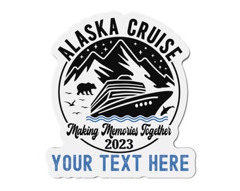 Aimant de porte personnalisé croisière en Alaska, aimant de croisière en Alaska, aimants de porte croisière personnalisés, déco de porte de croisière, croisière magnétique personnalisée