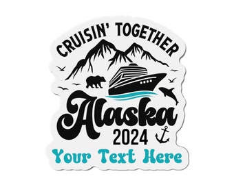 Aimant de porte personnalisé croisière en Alaska, aimant de croisière en Alaska, aimants de porte croisière personnalisés, déco de porte de croisière, croisière magnétique personnalisée