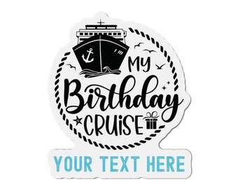 Imanes personalizados para puerta de crucero, decoraciones para puerta de crucero, crucero magnético personalizado, crucero de cumpleaños, letrero magnético personalizado para puerta de crucero