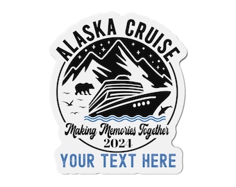Aimant de porte personnalisé de croisière en Alaska, aimant de croisière en Alaska, aimants de porte de croisière personnalisés, déco de porte de croisière, croisière magnétique personnalisée