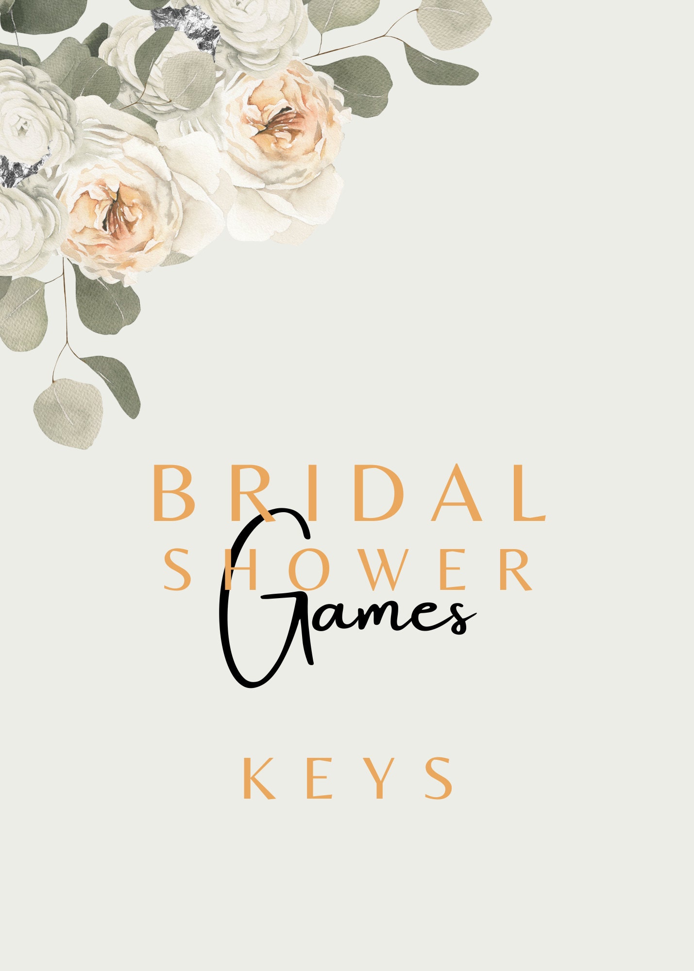 Digital Printable Bridal Shower Games for Wedding Showers, Includes 55 ...