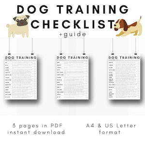 Checklist voor hondentraining met wallart, ultieme checklist voor hondentraining met gedetailleerde tips voor elk commando
