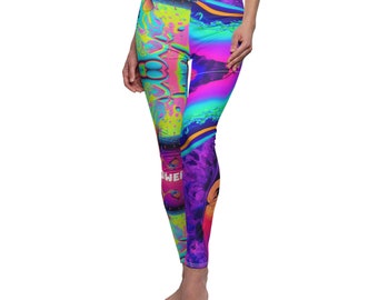 CUSTOMIZABLE Unique Design Women&#39;s Cut & Sew Casual Leggings (AOP) - Crisp Imagery, Vibrant Colors, and a Soft Touch