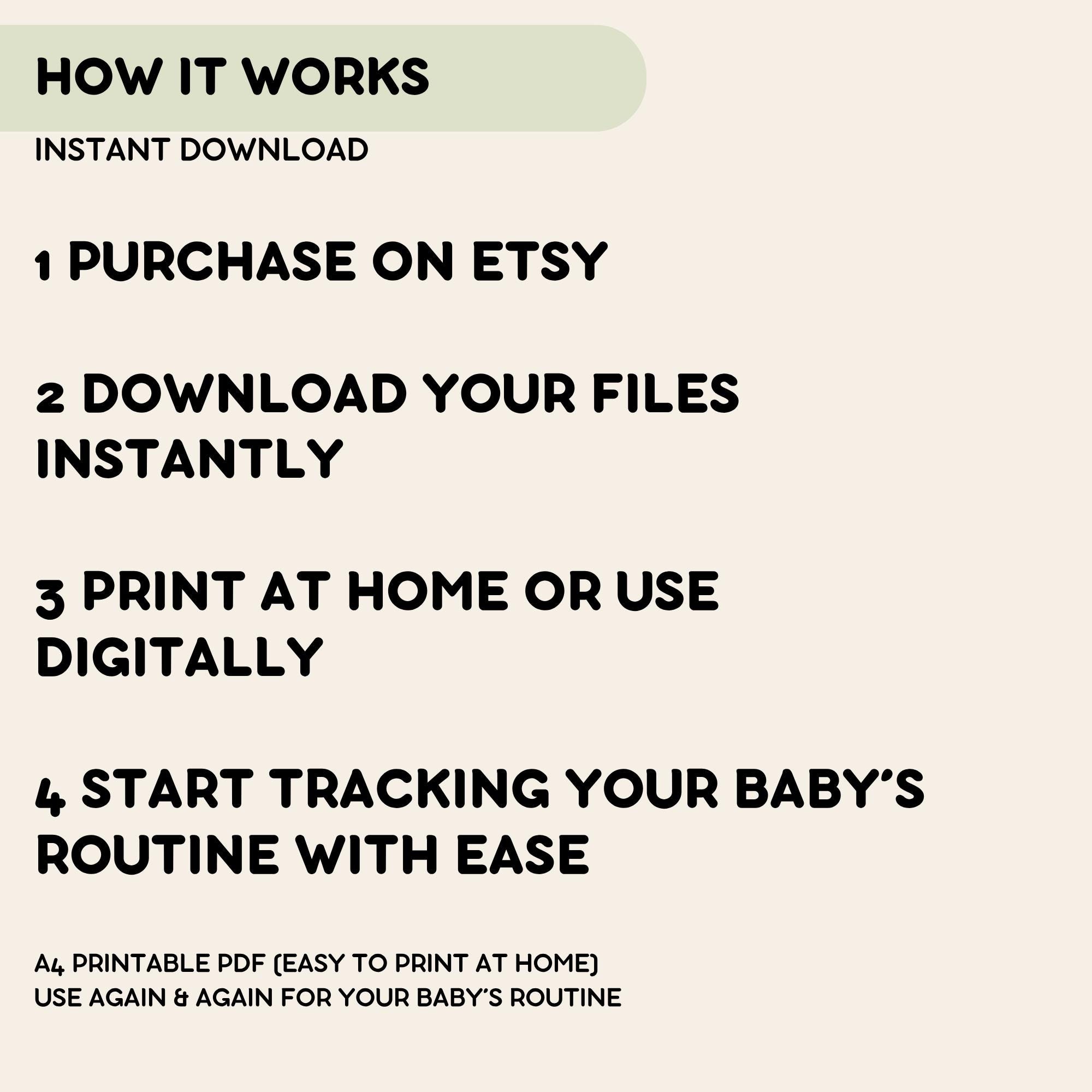 Newborn Tracker Printable Bundle, Baby Feeding Log & Sleep Tracker ...