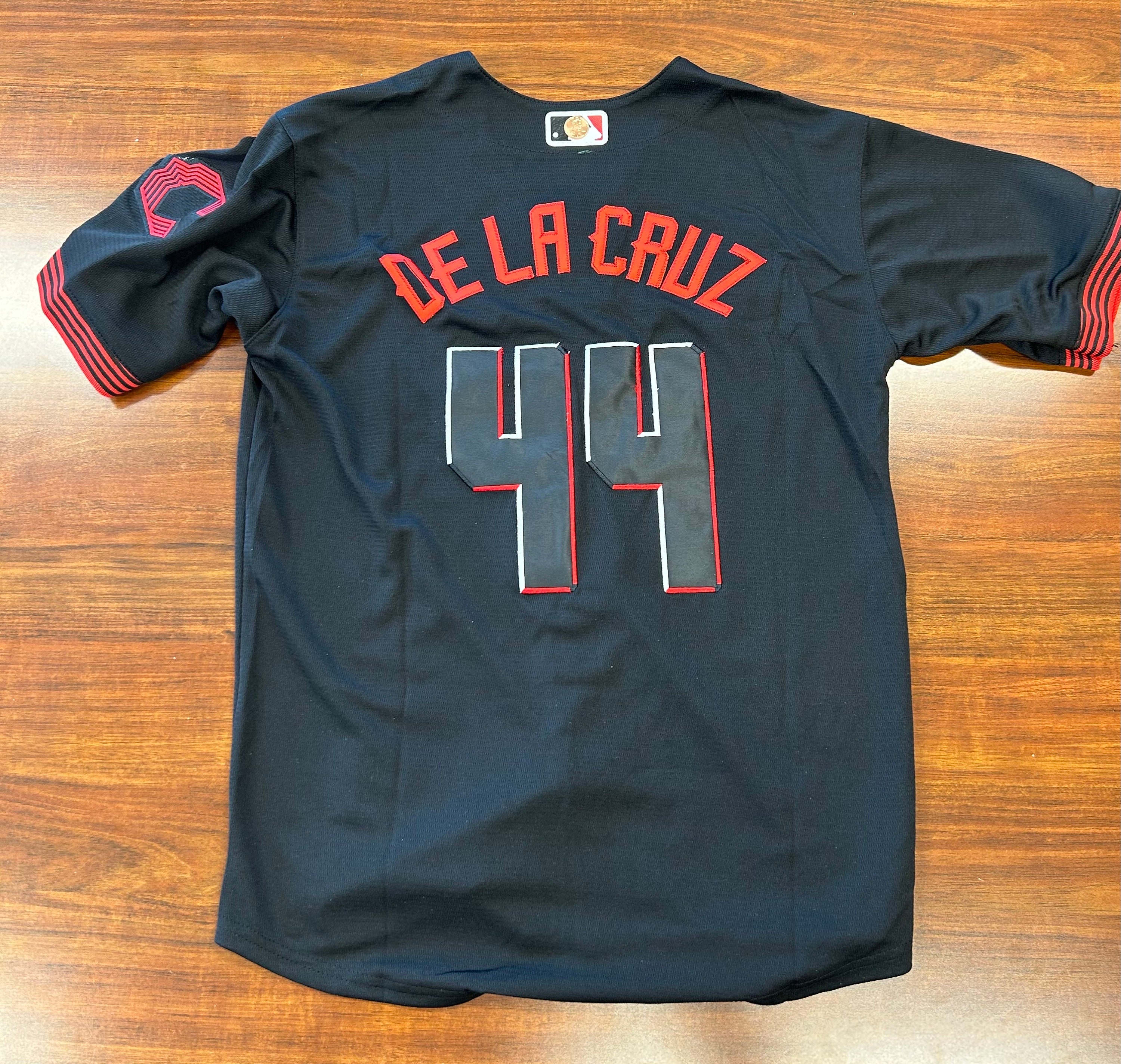 Elly De La Cruz Cincinnati Reds #44 Stitched Black City Kids Jersey Youth Small 8/9