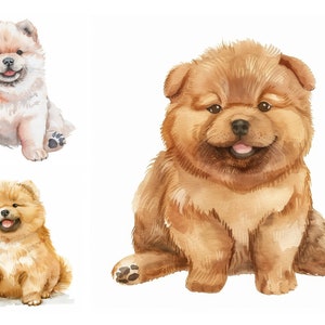 Watercolor Cute Puppies Clipart Bundle, 9 High Quality JPGs, Digital Download, Commercial License Included, Digital Clipart, Pet, Dog Design