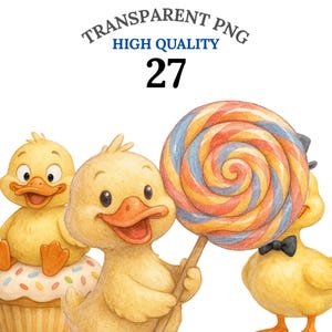 27 Silly Duck Clipart PNG, Funny Goose Duckling Nursery Art Bundle, Cute Farm Animals Cartoon Duck PNG, Fast Download, Commercial Use