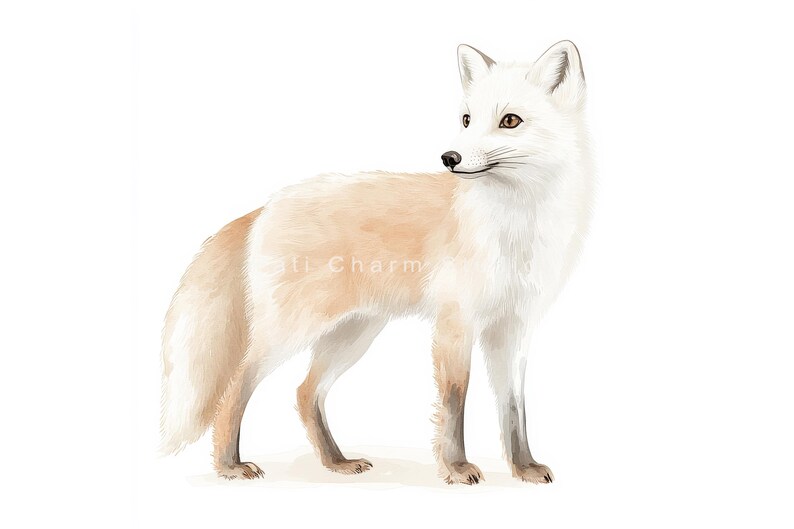 Nursery Baby Animal Clipart Bundle, White Moose, Digital Stickers