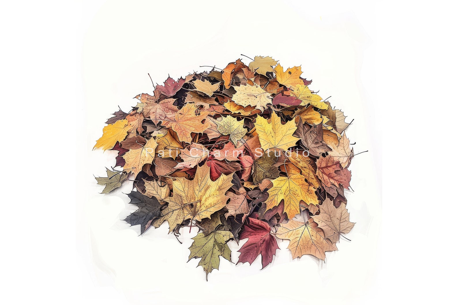 Watercolor Autumn Clipart Bundle, Fall Tree Clipart, Autumn Scenery ...