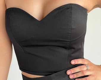 Ceinture corset en dentelle faite main : serre-taille réglable