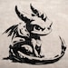 Spyro Stencil, Model Template Design Print, Digital Download Clipart ...
