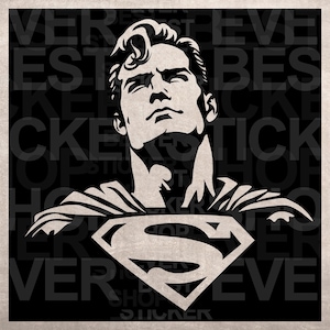 Super Hero Schablone, Model Design Druck, Digital Download ClipArt Grafik für DYI Handwerk Wand Möbel Deko, Vektor, SVG PNG
