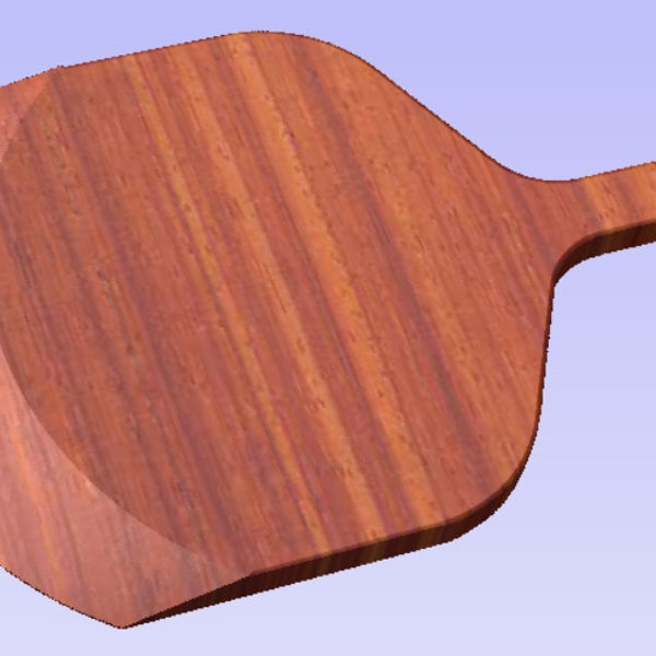 Pizza Peel STL, 24" x 15" Designed for CNC router, stl, svg, dxf, ai, eps, pdf