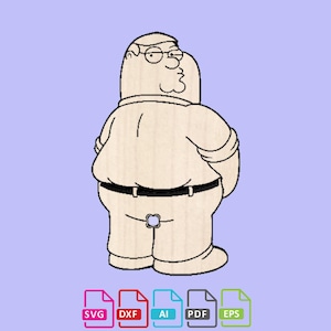 Family Guy Brot Clip, svg, dxf, ai, eps, pdf Digitale Datei