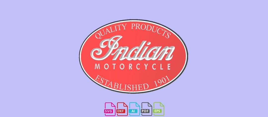 Indian Motorcycle Sign CNC Router Files (digital File) - Etsy