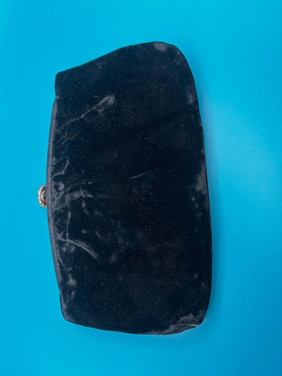 1940s After Five Velvet Evening Clutch