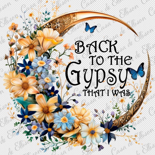 Back to the Gypsy that I was PNG, Digital Files, Stevie Nicks Lyrics, Boho