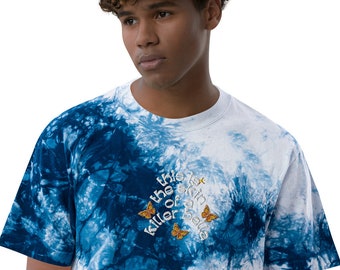 Oversized tie-dye Skin of a Killer t-shirt