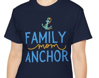 Family Anchor Mother day tee Ultra Soft Cotton Trendy Tee Minimalist design High Quality Water based print Super Soft unisex sizes Worldwide