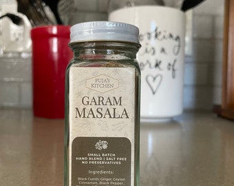 Authentic Indian Garam Masala: Salt-Free, Gluten-Free | Made to Order, Fresh Spice Blend | New Launch Promotional Price