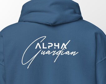 Alpha Guardian Hoodie: Schicker Komfort für Väter. Eine ideale Mischung aus modernem Stil und Wärme, was es zu einem Must-have für jeden modebewussten Vater macht.