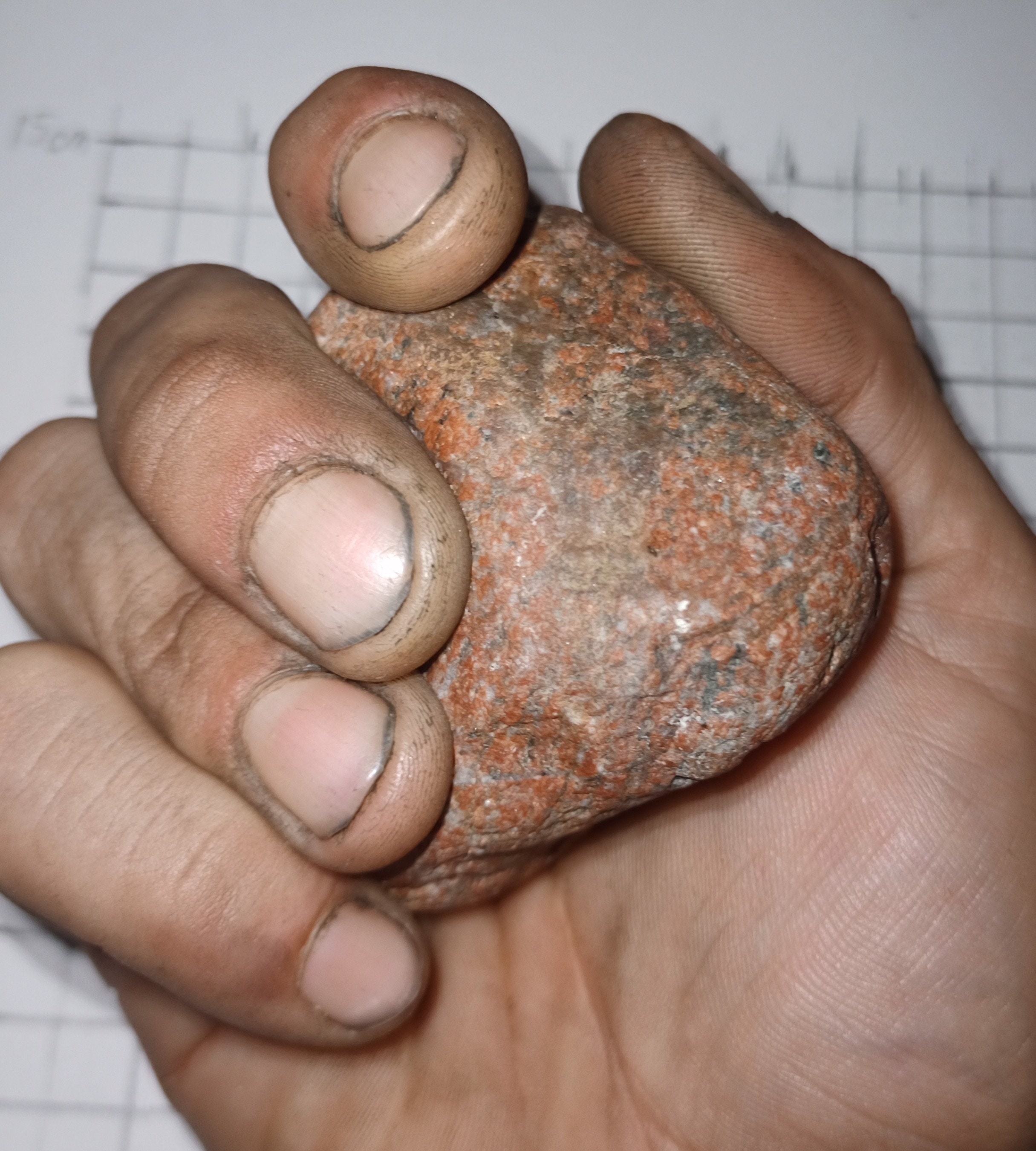 Rare Ancient Paleolithic Granite Hammerstone Etsy