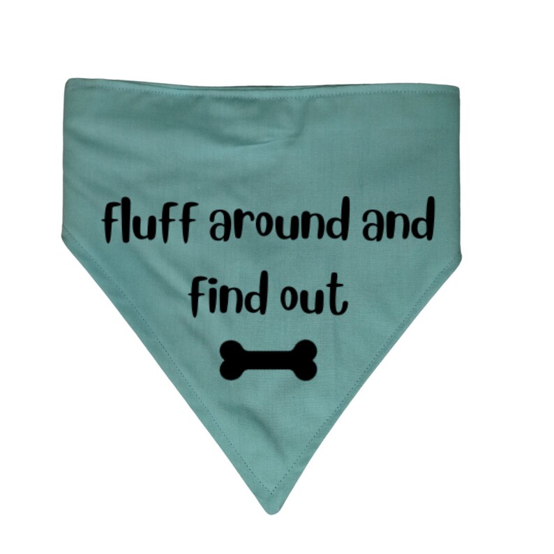 FAFO Funny Dog Bandana/large/xlarge/giant/custom/customizable/handmade