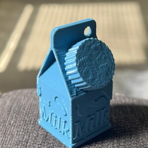 Milk Carton Lactaid Holder for Keychain