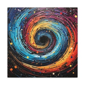 Black hole, Spiral, Transcend, Canvas Art