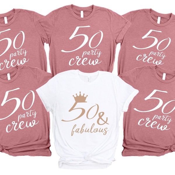 50th Birthday Shirt, Gift For 50 Years Old, 50 and Fabulous T-shirt, Hello 50 Shirt, 50th Birthday Best Friend, Turning 50 Tee, 50 Af Shirt