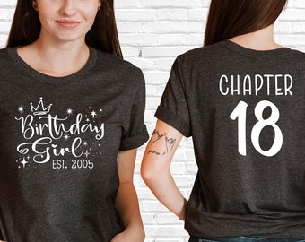 Birthday Girl Shirt, 18th Birthday Shirt, 18th Birthday Gifts For Her, Eighteen Birthday Shirt, 18 Years Old Gifts, Girls Birthday Party