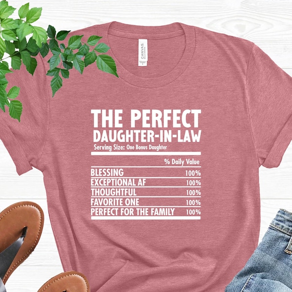 Favorite Daughter Shirt, Best Daughter In Law Tee, Mother In Law Tee, It's Official Tshirt, Daughter in Law Birthday Gift, New Daughter Gift