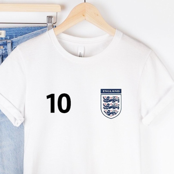 England Logo Shirt, England Football Shirt, English National Team Shirt, England Soccer Shirt, UK Football Shirt, England Lionesses Shirt