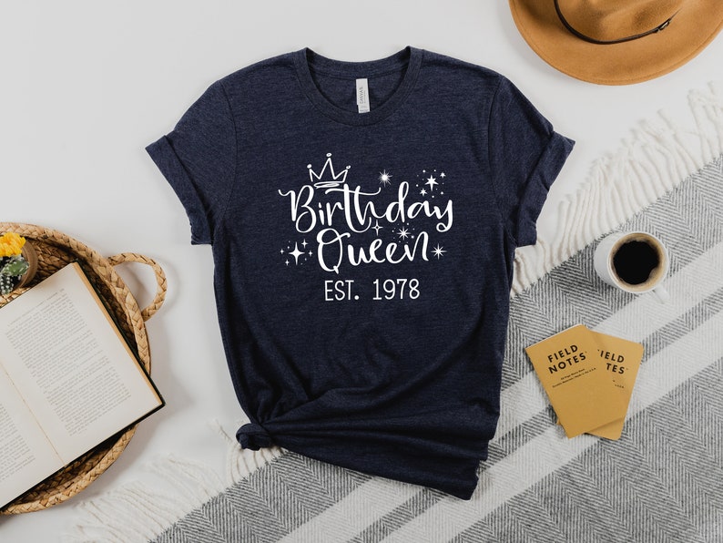 Custom 1978 Birthday Shirt For Women - Personalized 46th Birthday Gift - Made In Birth Year - Bday Star Design - Medium - View #10