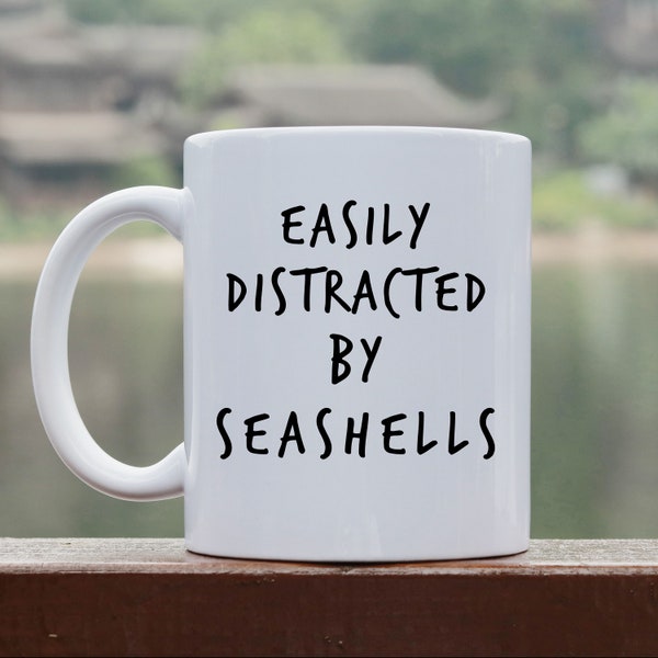 Funny Seashell Collecting Coffee Mug for Seashell Collector Gift Idea for Beach Lover Coffee Cup for Beach House Mug for Beach Comber Gift