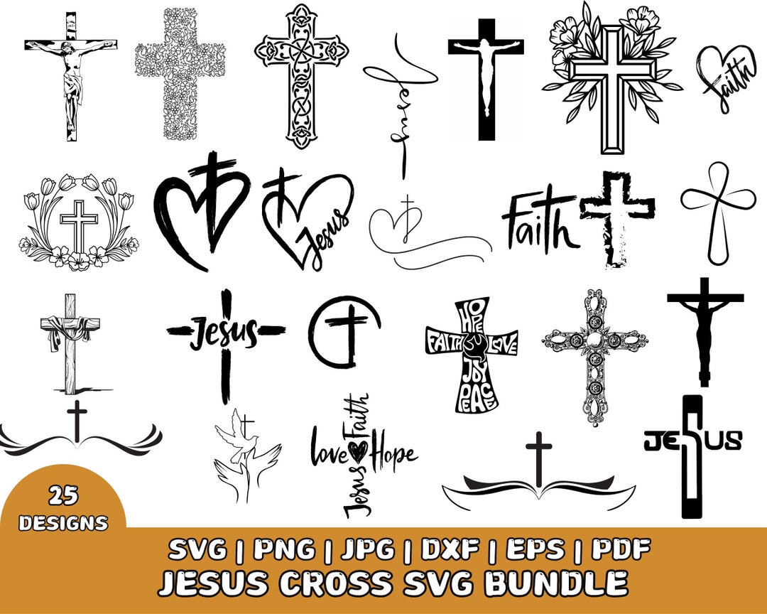 Jesus Cross Svg Bundle , Old Rugged Christian Cross Svg, Faith Cross ...
