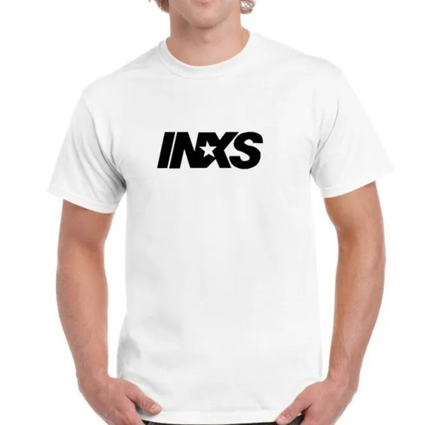 Mens INXS.. Michael Hutchence... Mystify...Music Gift Idea T-Shirt..
